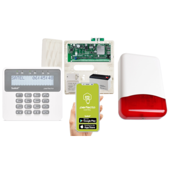 ZESTAW ALARMOWY SATEL PERFECTA 32 LTE SET-A PRF-LCD SYRENA TI700